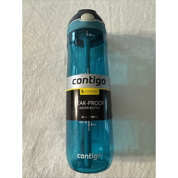 Contigo AUTOSPOUT Ashland Reusable Water Bottle, 24oz, Scuba NEW - Picture 1 of 4
